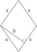 ഒരു Rhombus പ്രദേശത്തെ